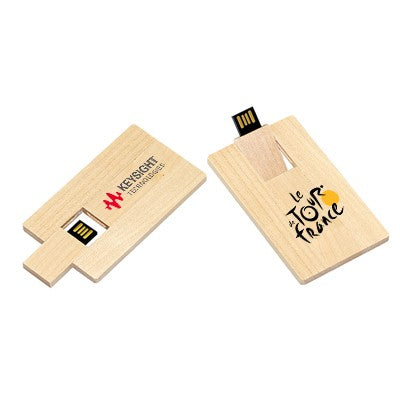 Wooden Card USB Flash Drive Corporate Gifts Singapore