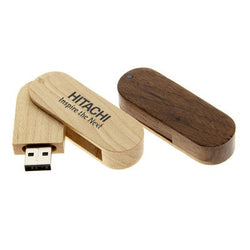 Swivel Wooden USB Flash Drive Corporate Gifts Singapore