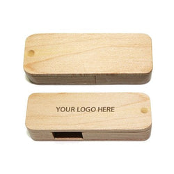 Wooden Rectangle USB Flash Drive Corporate Gifts Singapore