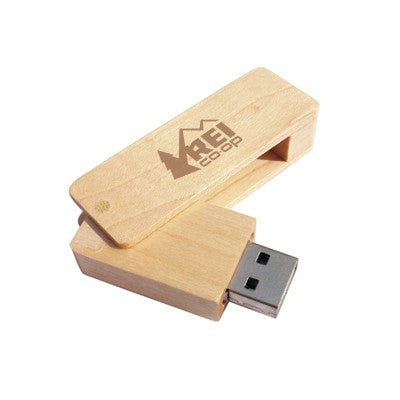 Wooden Rectangle USB Flash Drive Corporate Gifts Singapore
