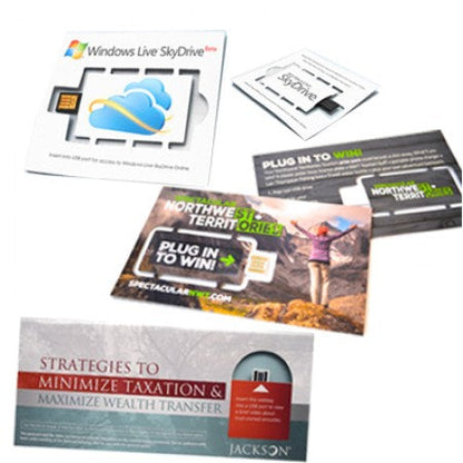 Customize Detachable Paper Card USB Corporate Gifts Singapore