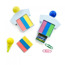 Highlighter With Post It Pad And Paper Clips Corporate Gifts Singapore