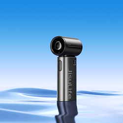 JisuLife Handheld Fan Life9S in sleek design against blue background, perfect for corporate gift.