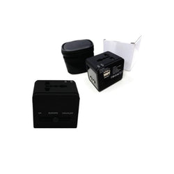 Universal Travel Adaptor with 2 USB Hub Corporate Gifts Singapore