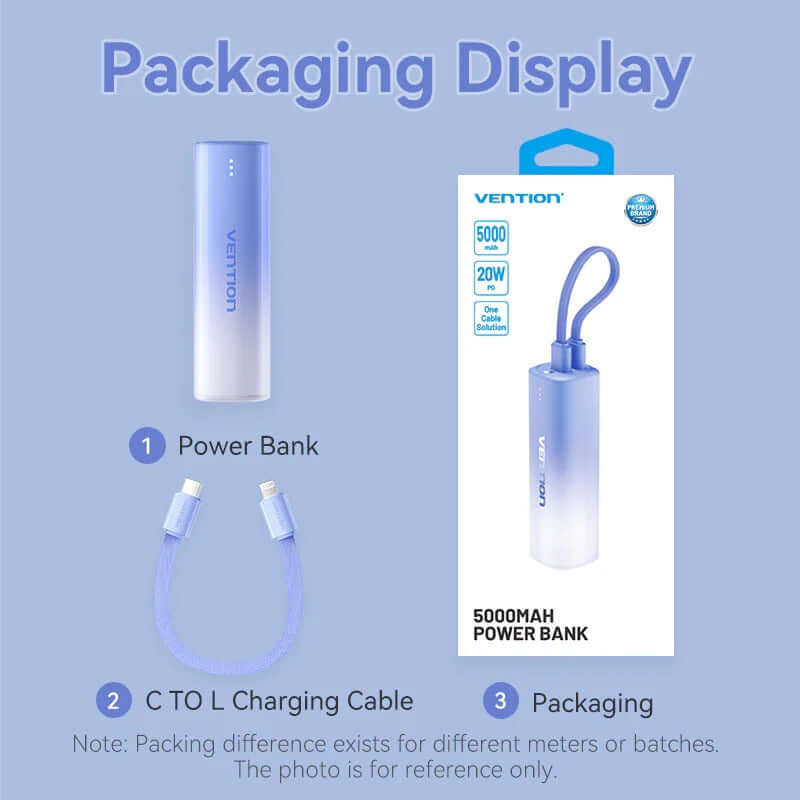 Vention 5000mAh Power Bank 20W Corporate Gifts Singapore