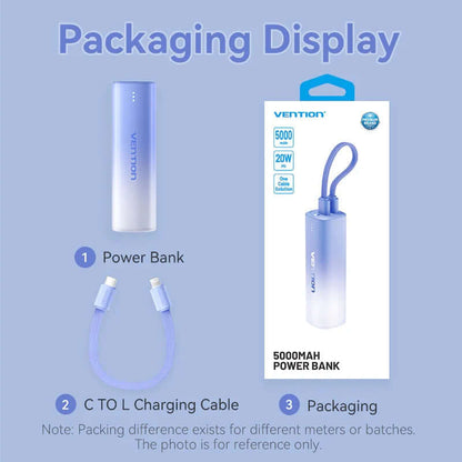 Vention 5000mAh Power Bank 20W Corporate Gifts Singapore