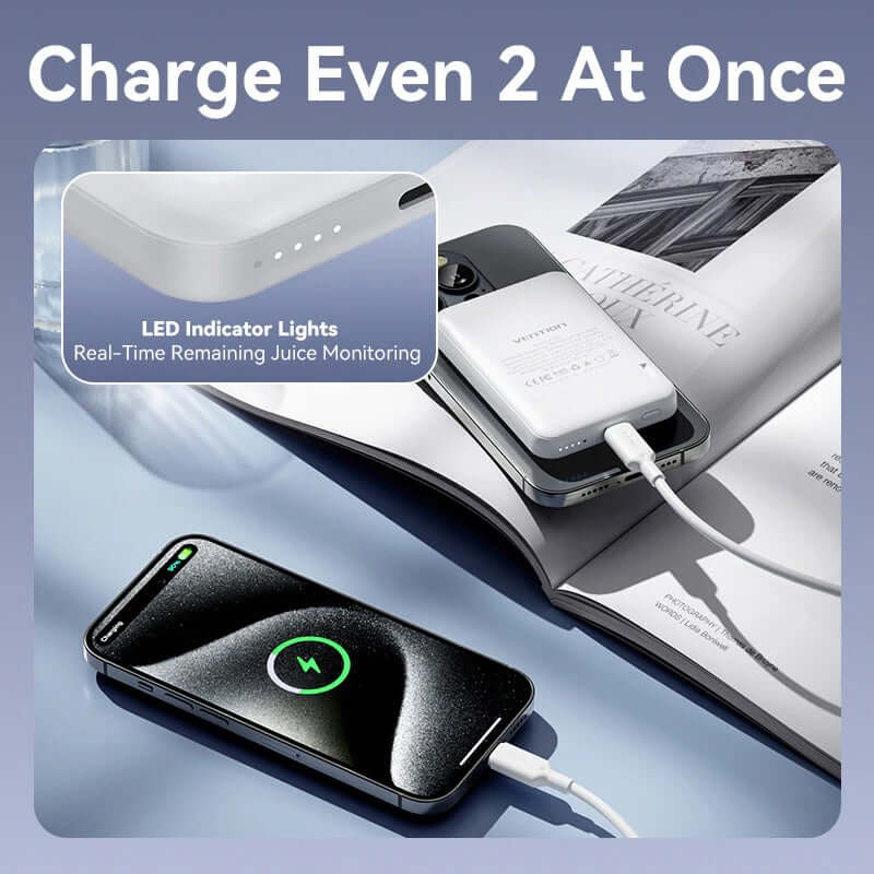Vention 5000mAh Magnetic Wireless Power Bank 20W Corporate Gifts Singapore