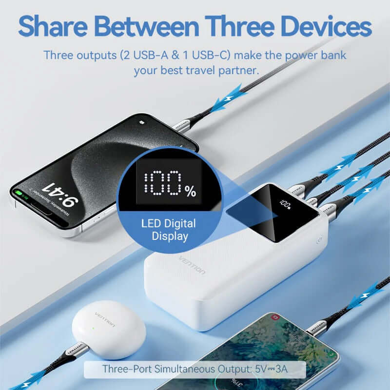 Vention 30000mAh Power Bank 22.5W Corporate Gifts Singapore