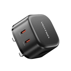 Vention 2-Port USB (C + C) GaN Charger 45W Corporate Gifts Singapore