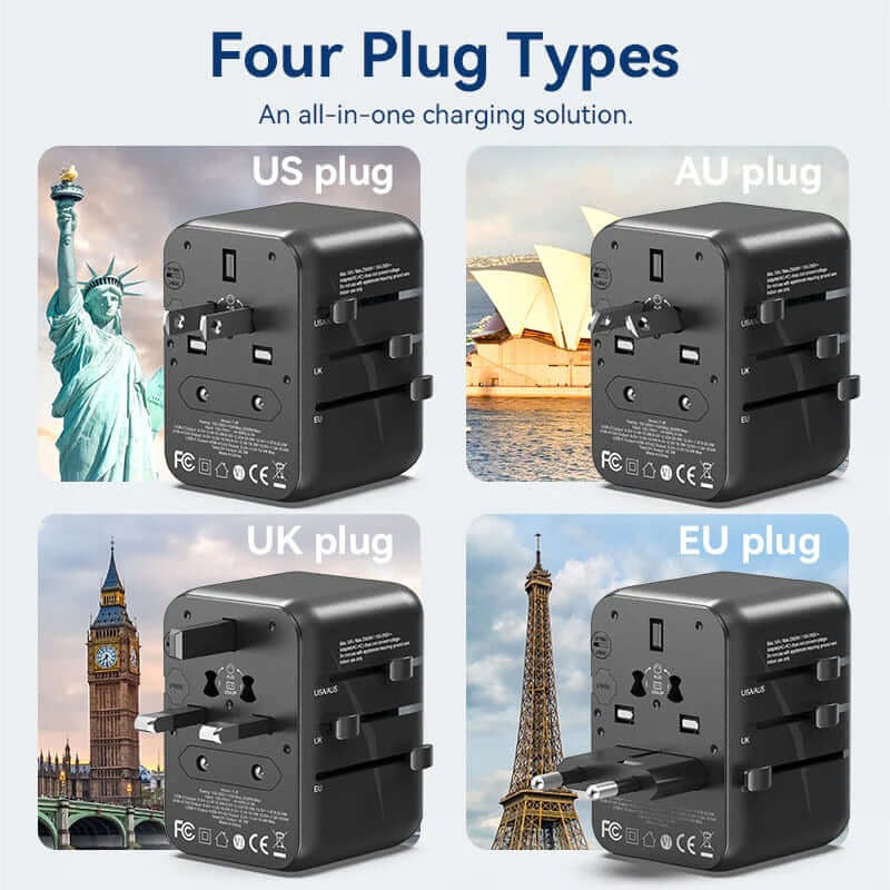 Vention 3-Port USB Universal Travel Adapter Corporate Gifts Singapore
