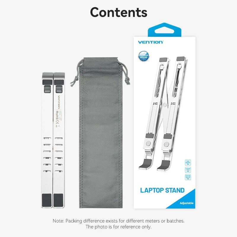Vention Foldable Laptop Stand Silver Aluminum Alloy Type Corporate Gifts Singapore
