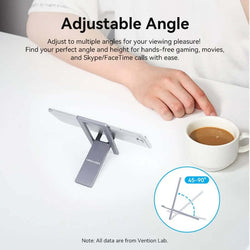 Vention Portable Phone Stand for Desk Black Aluminium Alloy Type Corporate Gifts Singapore