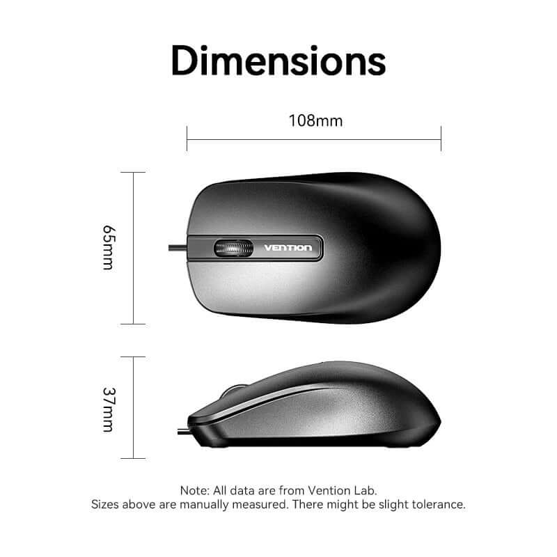 Vention 3-Button USB Wired Mouse Corporate Gifts Singapore