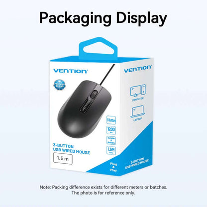 Vention 3-Button USB Wired Mouse Corporate Gifts Singapore