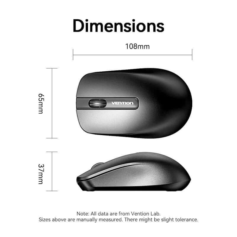 Vention 3-Button Wireless Computer Mouse Corporate Gifts Singapore