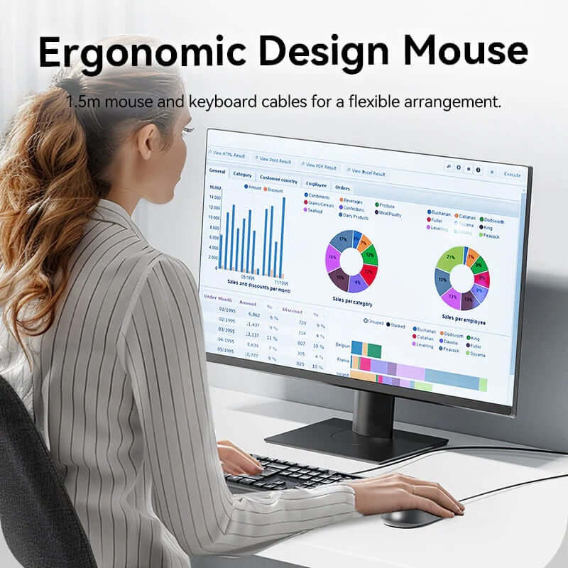 Vention Wired Keyboard and Mouse Set Corporate Gifts Singapore