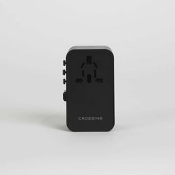 Crossing World Travel Adaptor 70W with 2 X USB-A + 2 X USB-C with Built-In Type C Cable Corporate Gifts Singapore