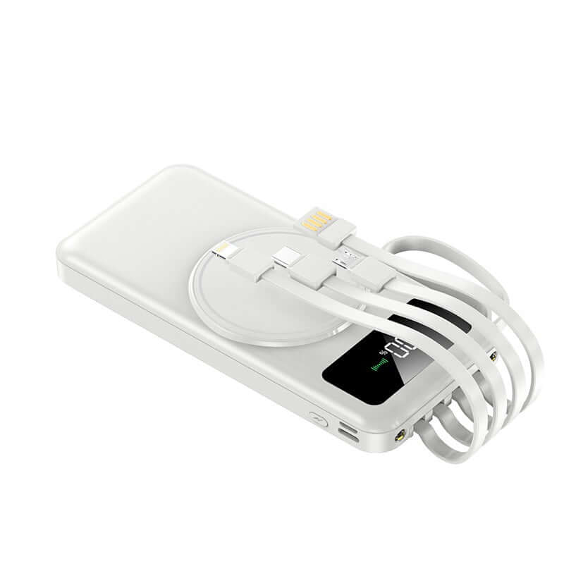 Wireless Powerbank with Detachable Cable and built in Phone Stand Corporate Gifts Singapore