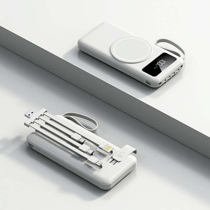 Wireless Powerbank with Detachable Cable and built in Phone Stand Corporate Gifts Singapore