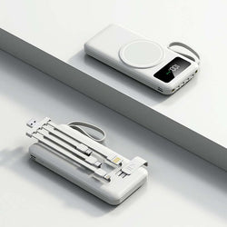 Wireless Powerbank with Detachable Cable and built in Phone Stand Corporate Gifts Singapore