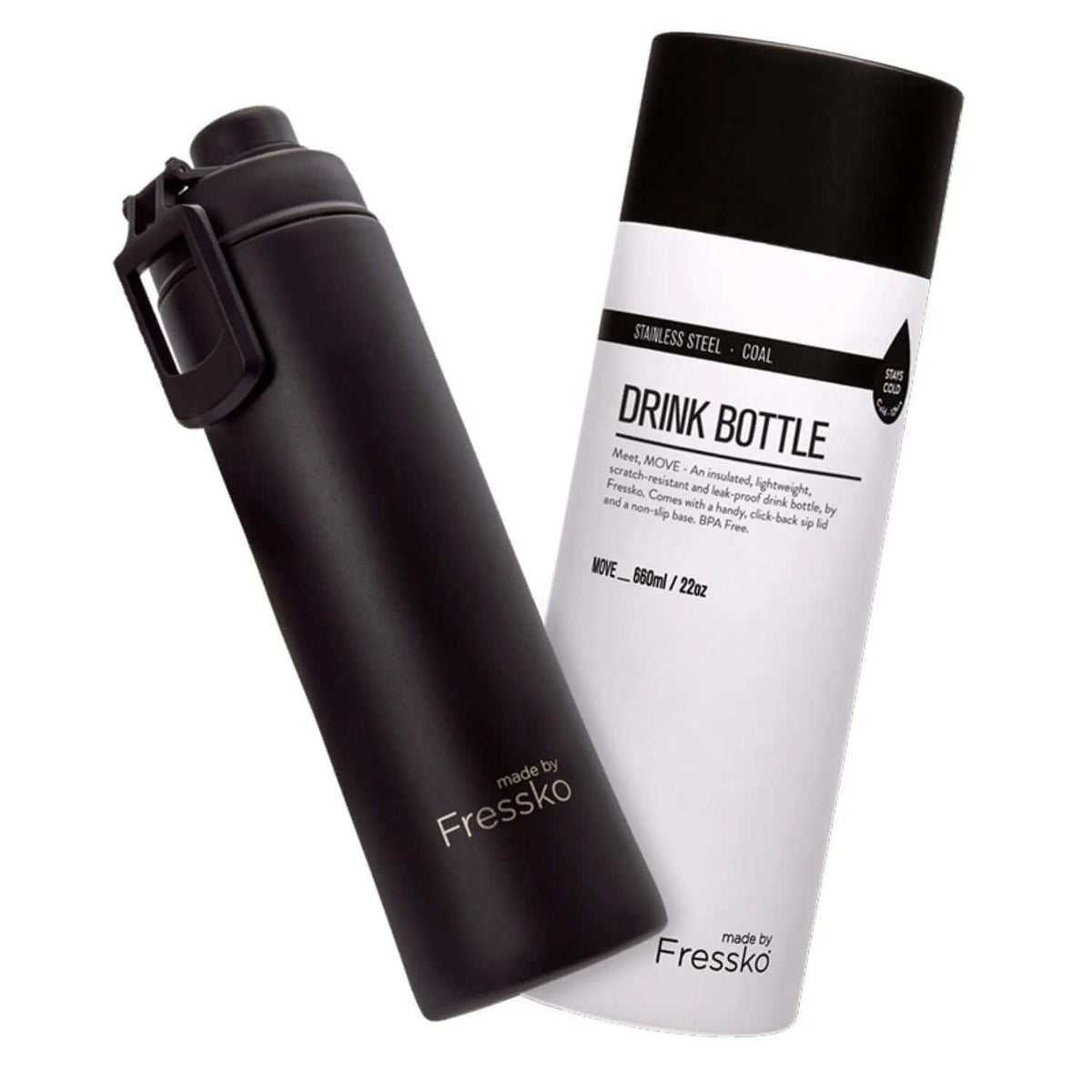 Made By Fressko Move 22oz Insulated Stainless Steel Drink Bottle Corporate Gift Singapore