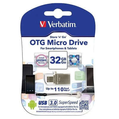 Verbatim OTG Micro 32GB USB 3.0 Flash Drive Corporate Gift Singapore