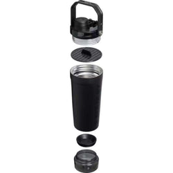 STANLEY The Vitalize™ Shaker Bottle components, showing parts including the lid and double-wall insulation.