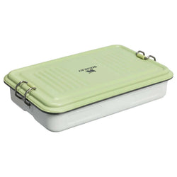 STANLEY The Legendary Useful Box | Nelly Korda Collection in off-white and green design with secure latches.