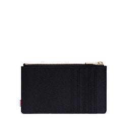 Herschel Oscar Large Cardholder in black with multiple card slots and zippered compartment.