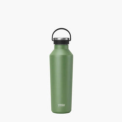TYESO Vacuum Insulated Sports Bottle with Soft Silicone Handle in green color, ideal for corporate gifts.