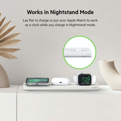 Belkin 3-in-1 Wireless Charging Pad with Official MagSafe Charging 15W Corporate Gifts Singapore