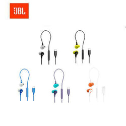 JBL Endurance Run 3C Wired Earpiece in various colors for a secure and comfortable fit during workouts.