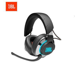 JBL Quantum 810 Wireless Gaming Headset in black, featuring noise-cancellation and surround sound, perfect for gaming.