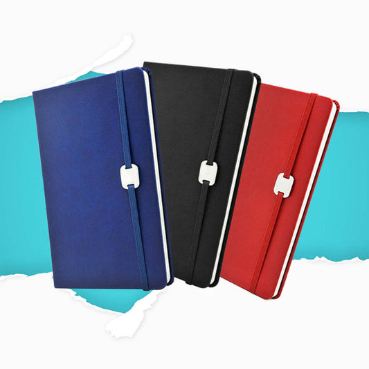 A5 Hard Cover Notebook with Metal Plate Corporate Gifts Singapore