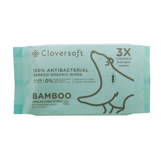 40 Sheets Unbleached Bamboo Organic Antibacterial Wipes Corporate Gifts Singapore