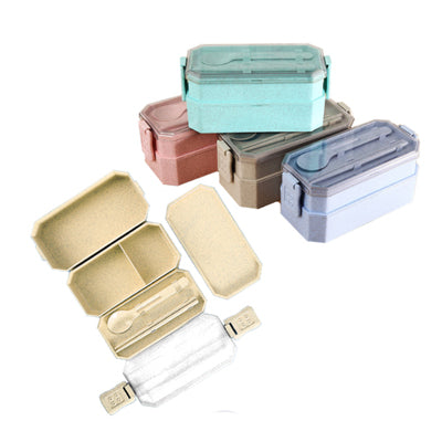 Eco Friendly 2-tier Lunchbox with Cutlery Set Corporate Gifts Singapore