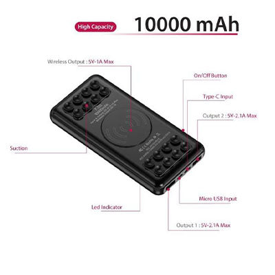 Portable Wireless Powerbank with Suction pads Corporate Gifts Singapore