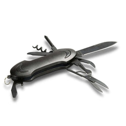 Omni Multi-Function Pocket Knife with stainless steel tools in compact design for everyday reliability.