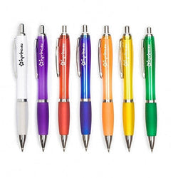 Plastic Ball Pen with Rubber Grip Corporate Gifts Singapore