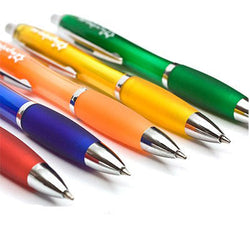Plastic Ball Pen with Rubber Grip Corporate Gifts Singapore