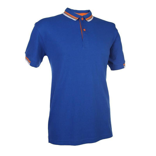 Regular Fit Honeycomb Polo T-shirt with Contrasting Striped Accents Corporate Gifts Singapore
