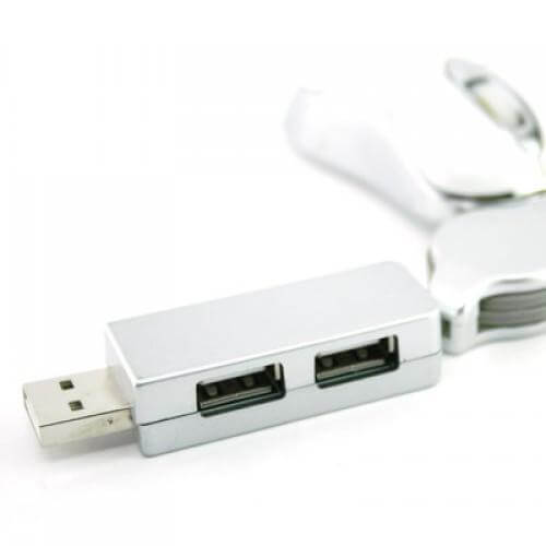 Retractable Mouse with 2 Port Hub Corporate Gifts Singapore