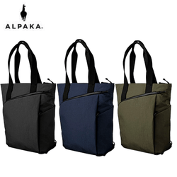 ALPAKA Flow Tote Pack available in black, navy, and olive green, perfect for corporate gifts.