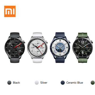 Xiaomi Watch S5 46mm variety of colors in Black, Silver, Ceramic Blue; perfect for corporate gift.