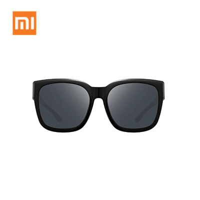 Xiaomi Polarized Fitover Sunglasses in sleek black frame with gray lenses for outdoor comfort and style.