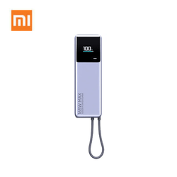 Xiaomi 165W Power Bank 10000mAh (Integrated Cable) with digital display for charging convenience.