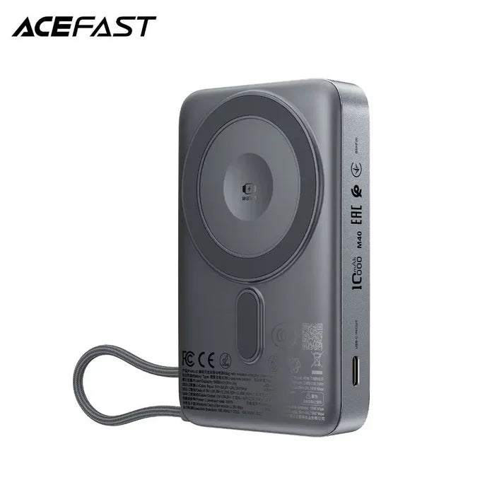 Acefast M40 10000mAh Magnetic Wireless Power Bank CCC Certified