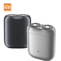 Xiaomi Electric Shaver S200 in black and silver colors with dual shaving heads for a seamless grooming experience.