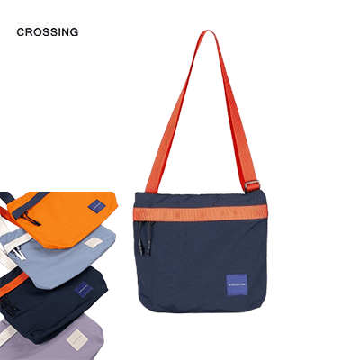 Crossing Remi Crossbody Bag in navy with adjustable strap and stylish design, perfect as a corporate gift.