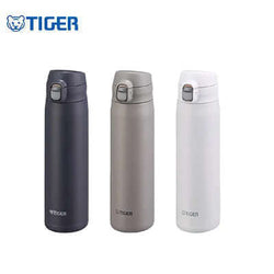 Tiger 750ml Vacuum Insulated Stainless Steel Bottle MTR-W075 in three colors, perfect corporate gift option.